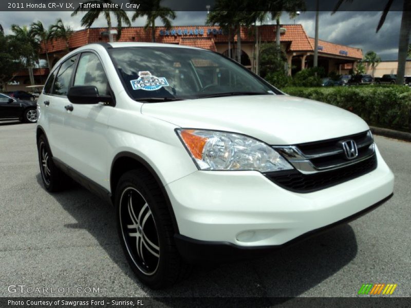 Taffeta White / Gray 2011 Honda CR-V LX