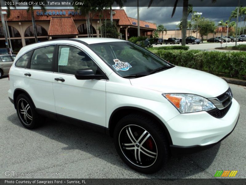 Taffeta White / Gray 2011 Honda CR-V LX