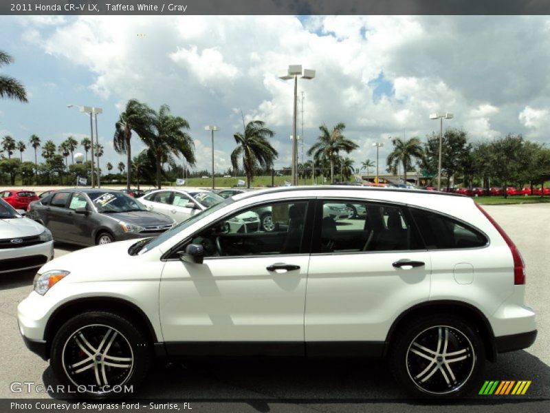 Taffeta White / Gray 2011 Honda CR-V LX