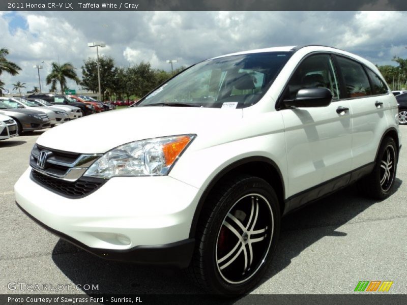 Taffeta White / Gray 2011 Honda CR-V LX