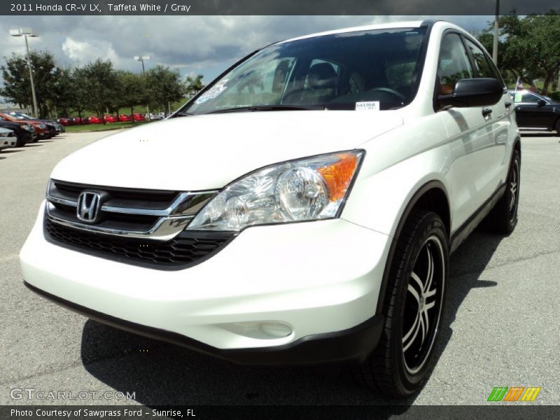 Taffeta White / Gray 2011 Honda CR-V LX