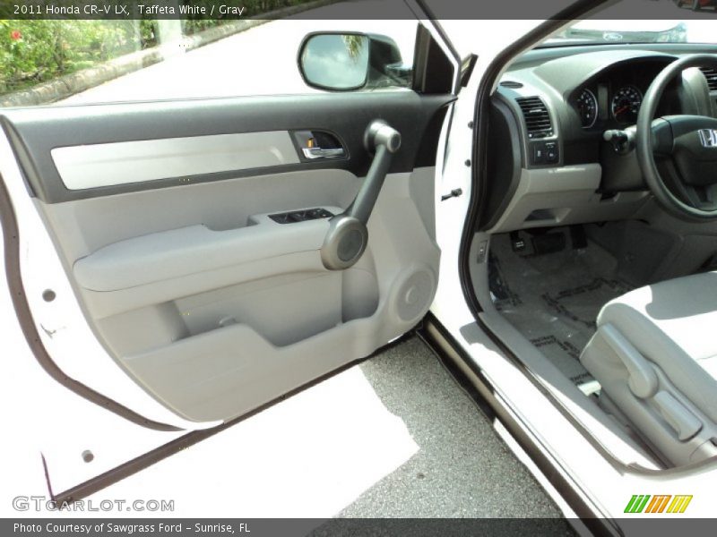 Taffeta White / Gray 2011 Honda CR-V LX