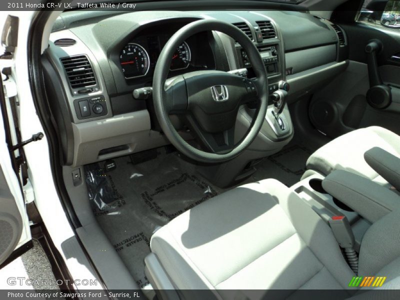 Taffeta White / Gray 2011 Honda CR-V LX
