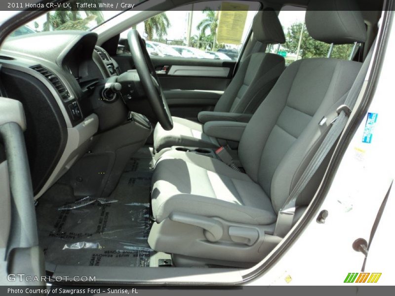 Taffeta White / Gray 2011 Honda CR-V LX
