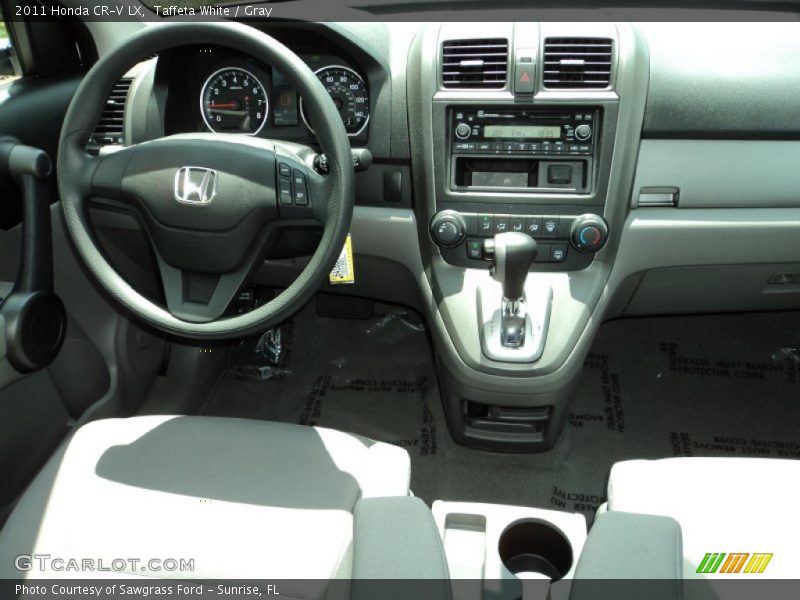 Taffeta White / Gray 2011 Honda CR-V LX