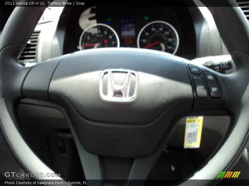 Taffeta White / Gray 2011 Honda CR-V LX