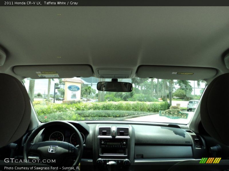 Taffeta White / Gray 2011 Honda CR-V LX
