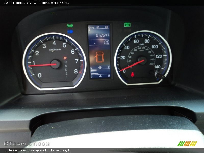 Taffeta White / Gray 2011 Honda CR-V LX
