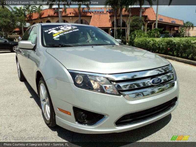 Brilliant Silver Metallic / Medium Light Stone 2010 Ford Fusion SEL