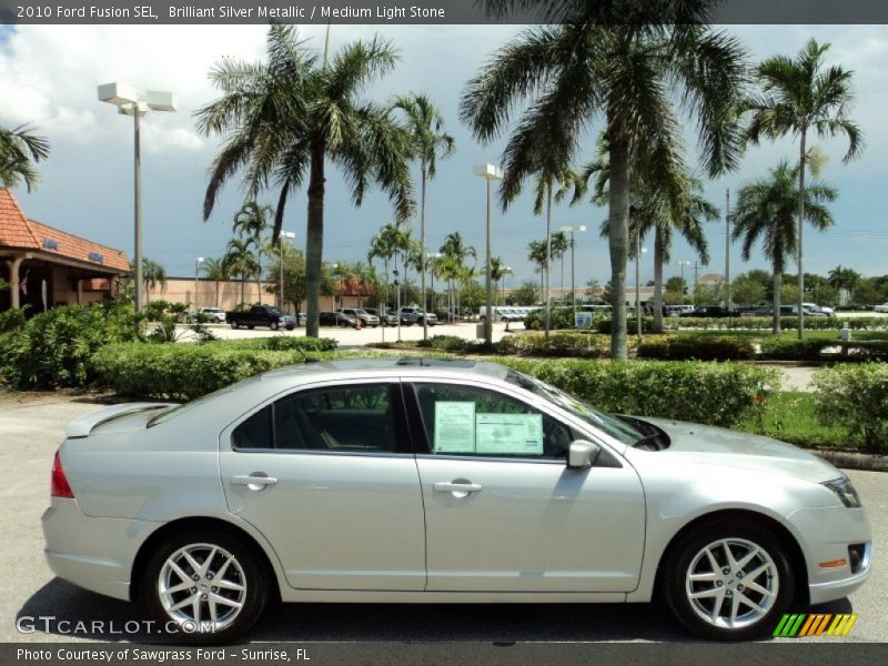 Brilliant Silver Metallic / Medium Light Stone 2010 Ford Fusion SEL