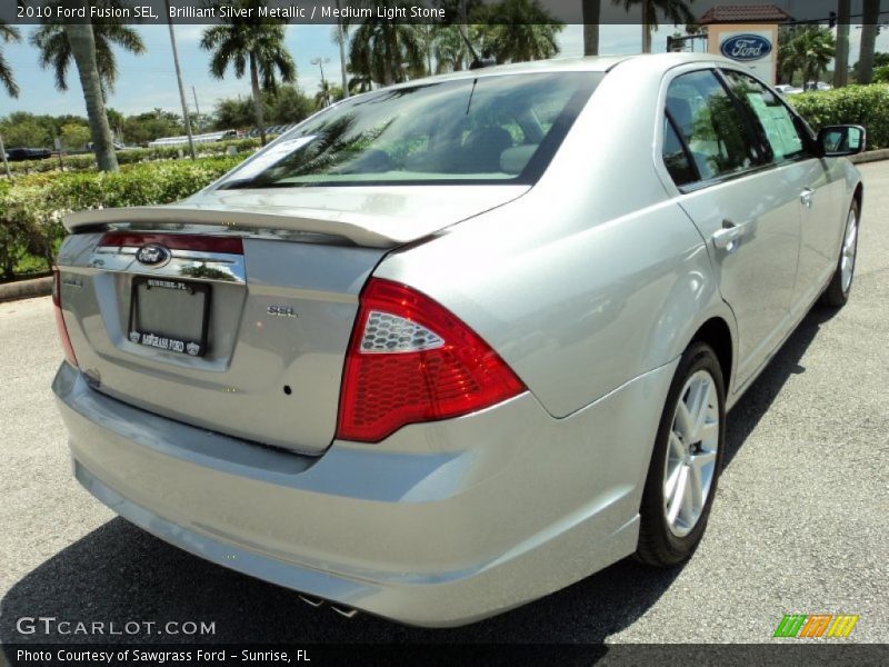 Brilliant Silver Metallic / Medium Light Stone 2010 Ford Fusion SEL