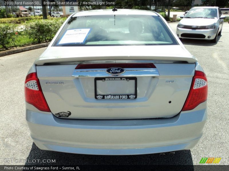 Brilliant Silver Metallic / Medium Light Stone 2010 Ford Fusion SEL