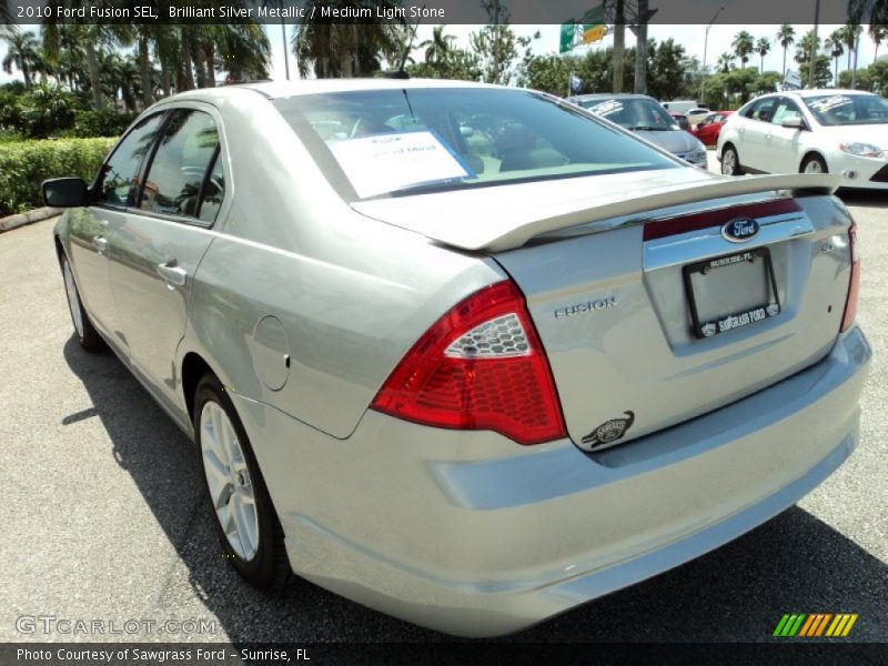 Brilliant Silver Metallic / Medium Light Stone 2010 Ford Fusion SEL