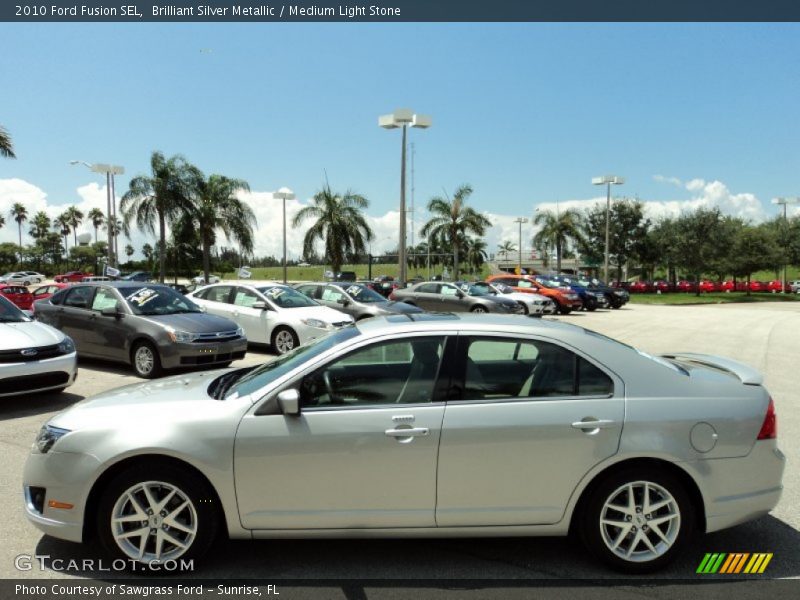 Brilliant Silver Metallic / Medium Light Stone 2010 Ford Fusion SEL