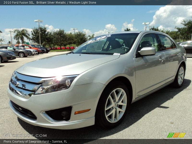 Brilliant Silver Metallic / Medium Light Stone 2010 Ford Fusion SEL