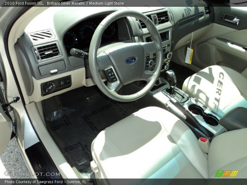 Brilliant Silver Metallic / Medium Light Stone 2010 Ford Fusion SEL