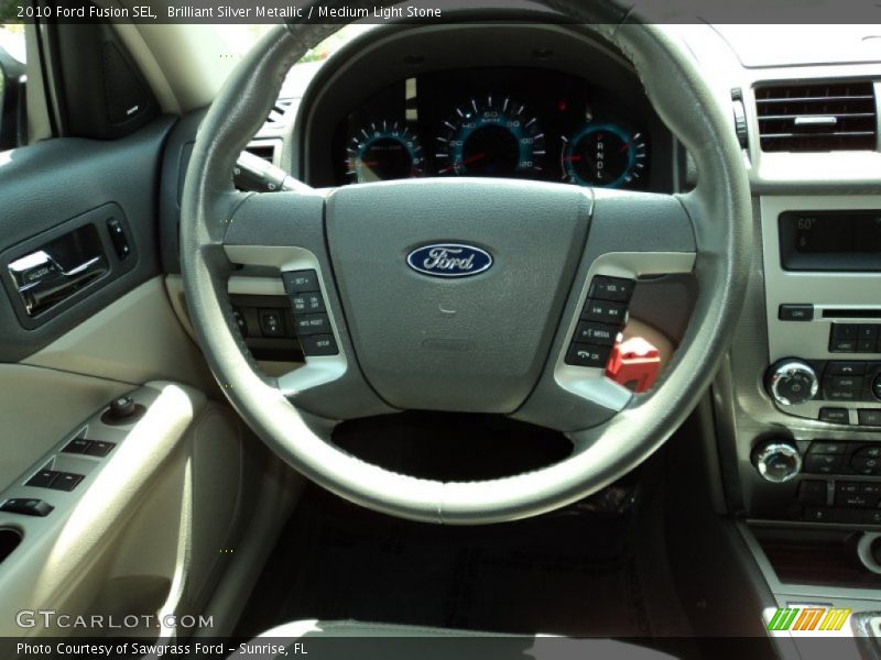 Brilliant Silver Metallic / Medium Light Stone 2010 Ford Fusion SEL