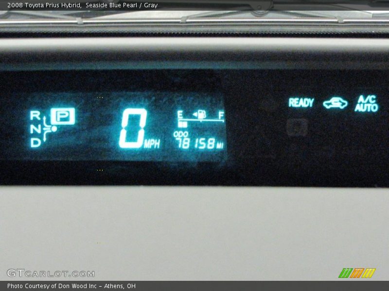 Seaside Blue Pearl / Gray 2008 Toyota Prius Hybrid