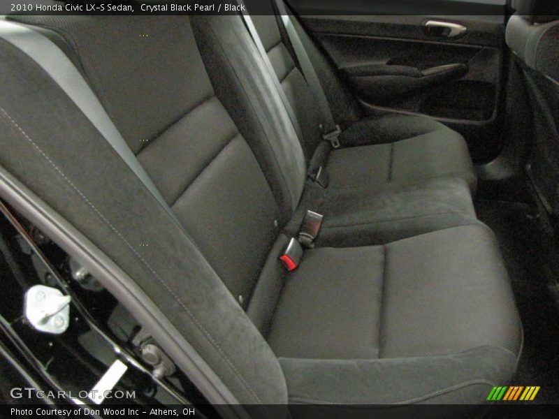Crystal Black Pearl / Black 2010 Honda Civic LX-S Sedan