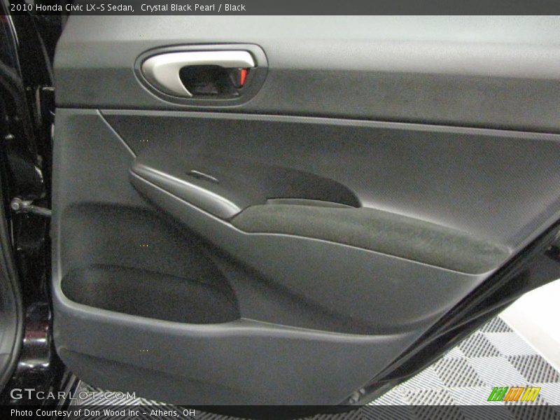 Crystal Black Pearl / Black 2010 Honda Civic LX-S Sedan