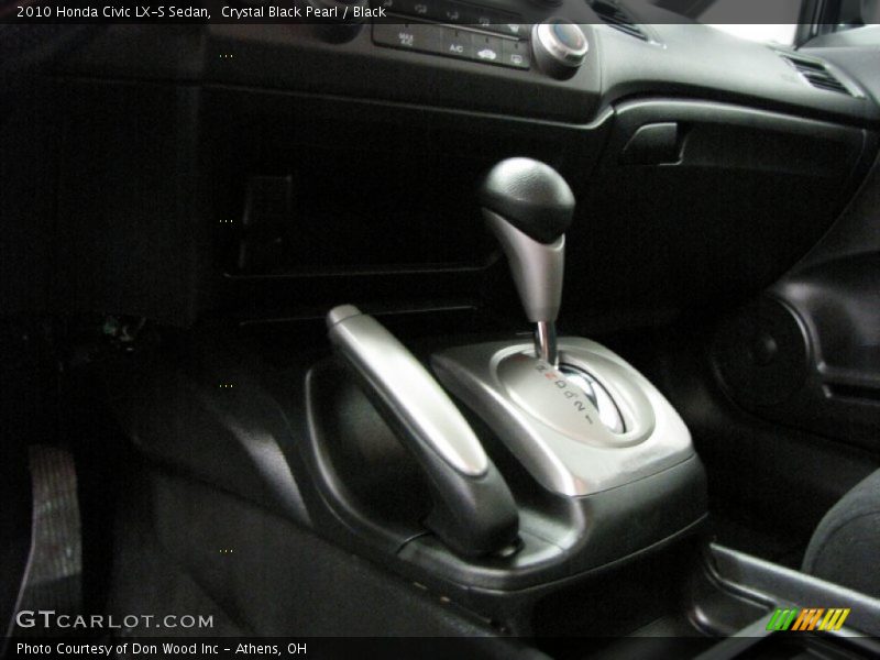 Crystal Black Pearl / Black 2010 Honda Civic LX-S Sedan