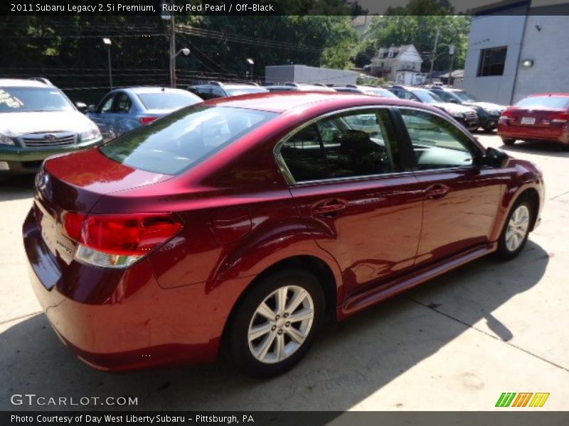 Ruby Red Pearl / Off-Black 2011 Subaru Legacy 2.5i Premium