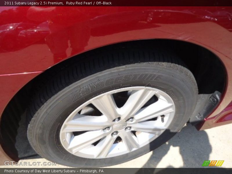 Ruby Red Pearl / Off-Black 2011 Subaru Legacy 2.5i Premium