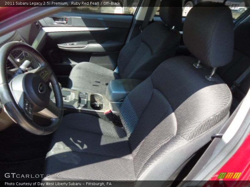 Ruby Red Pearl / Off-Black 2011 Subaru Legacy 2.5i Premium