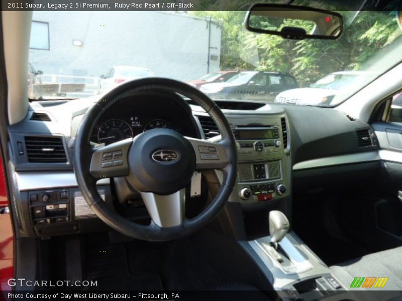 Ruby Red Pearl / Off-Black 2011 Subaru Legacy 2.5i Premium