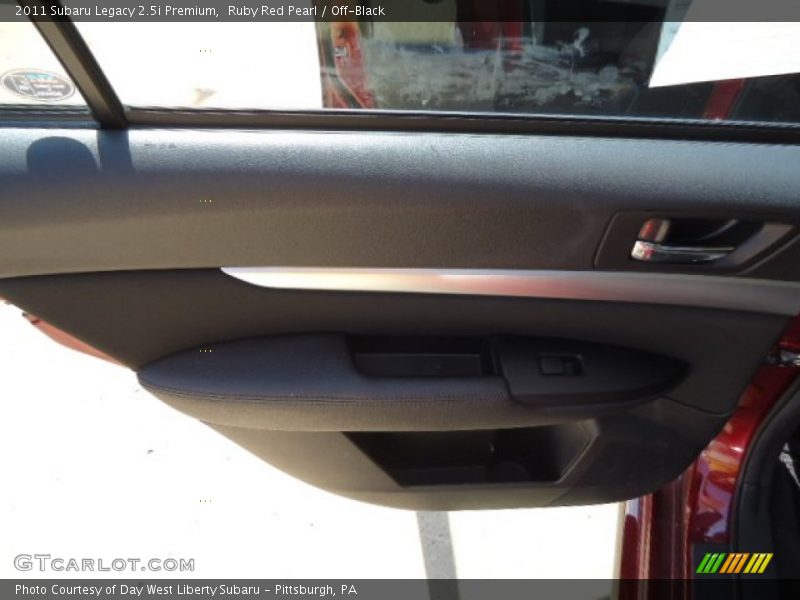 Ruby Red Pearl / Off-Black 2011 Subaru Legacy 2.5i Premium