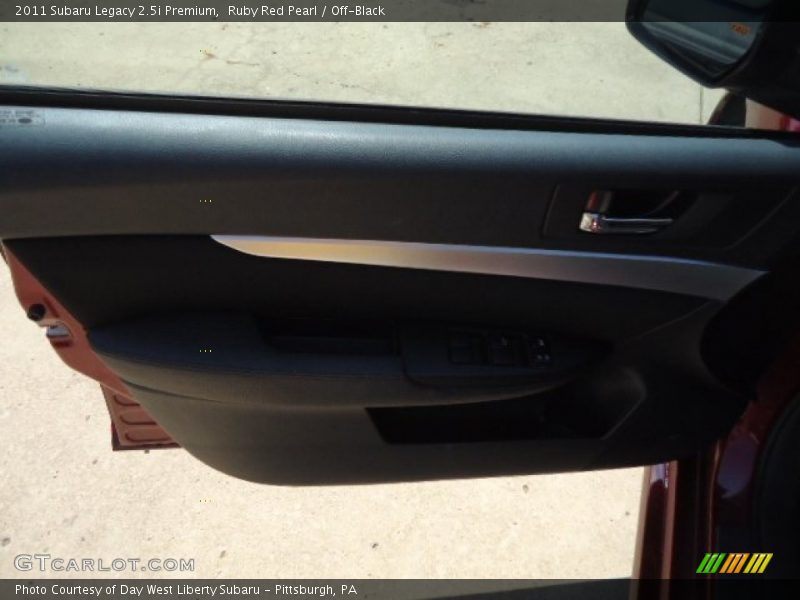 Ruby Red Pearl / Off-Black 2011 Subaru Legacy 2.5i Premium