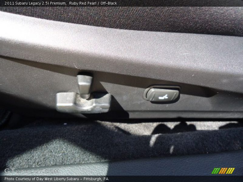 Ruby Red Pearl / Off-Black 2011 Subaru Legacy 2.5i Premium