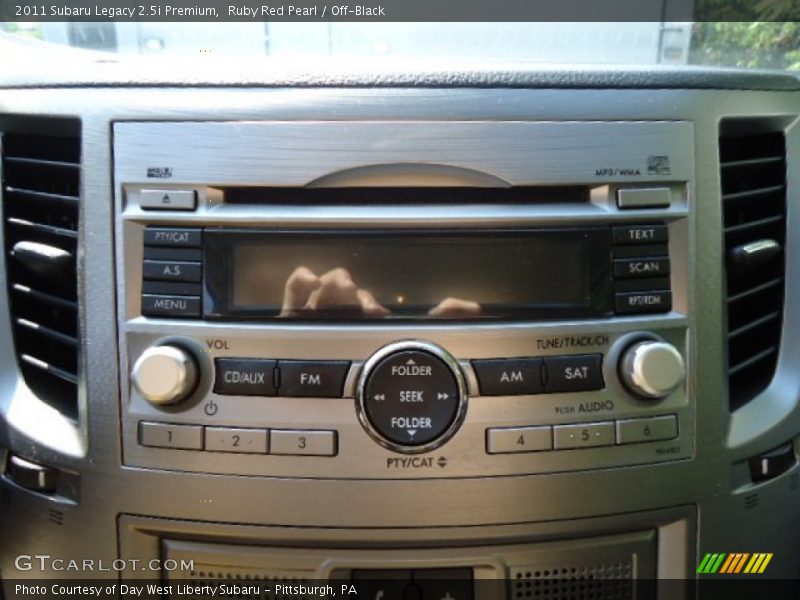 Ruby Red Pearl / Off-Black 2011 Subaru Legacy 2.5i Premium