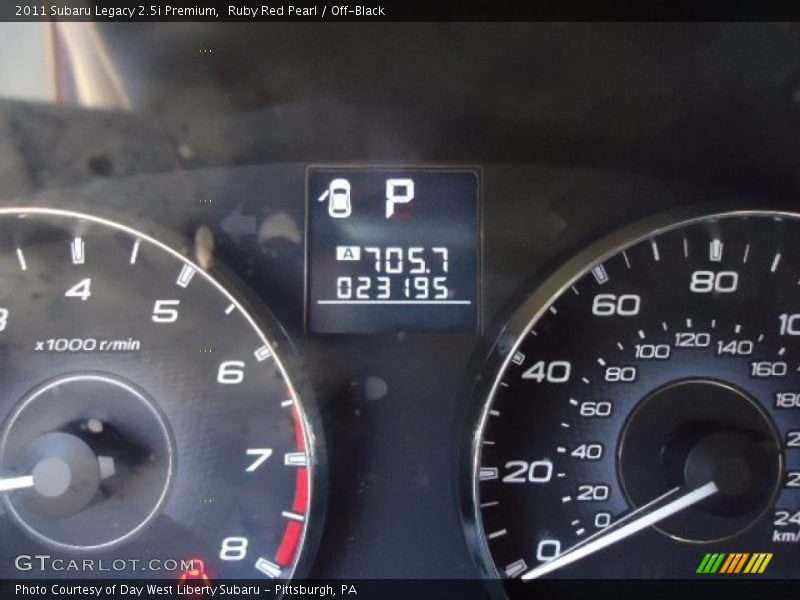 Ruby Red Pearl / Off-Black 2011 Subaru Legacy 2.5i Premium
