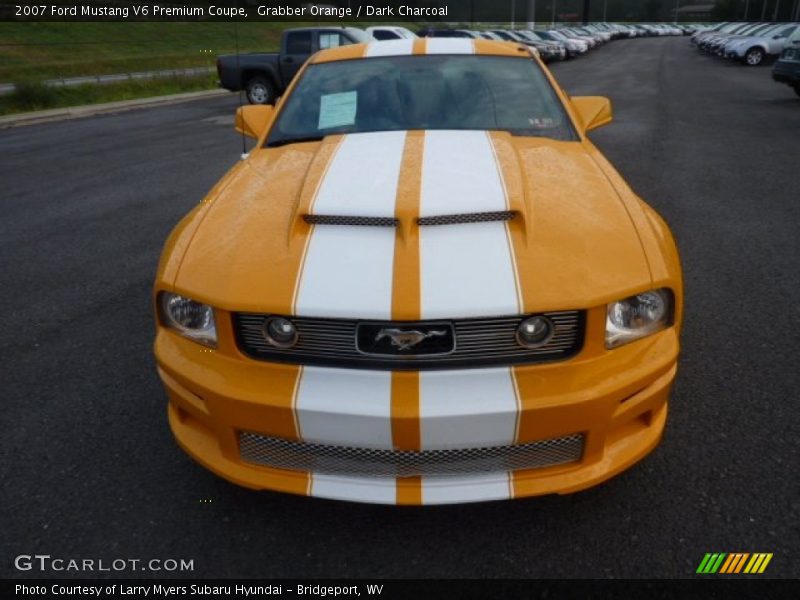 Grabber Orange / Dark Charcoal 2007 Ford Mustang V6 Premium Coupe