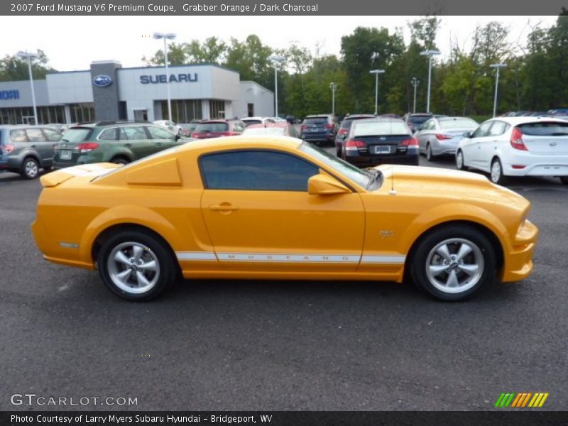 Grabber Orange / Dark Charcoal 2007 Ford Mustang V6 Premium Coupe