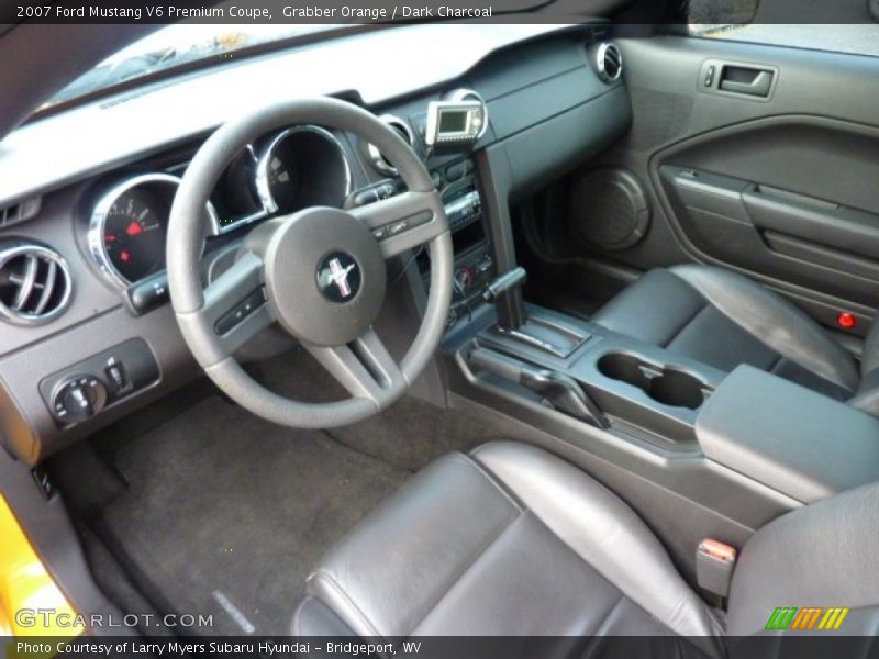 Grabber Orange / Dark Charcoal 2007 Ford Mustang V6 Premium Coupe