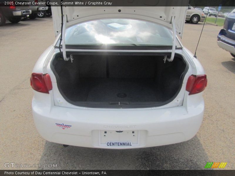 Summit White / Graphite Gray 2005 Chevrolet Cavalier Coupe