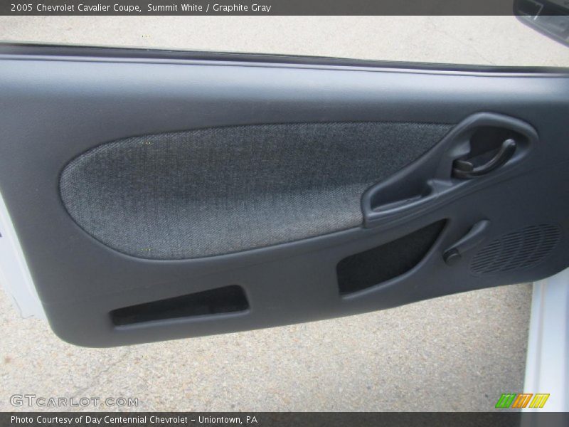 Summit White / Graphite Gray 2005 Chevrolet Cavalier Coupe
