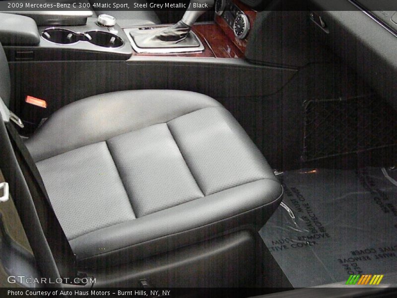 Steel Grey Metallic / Black 2009 Mercedes-Benz C 300 4Matic Sport
