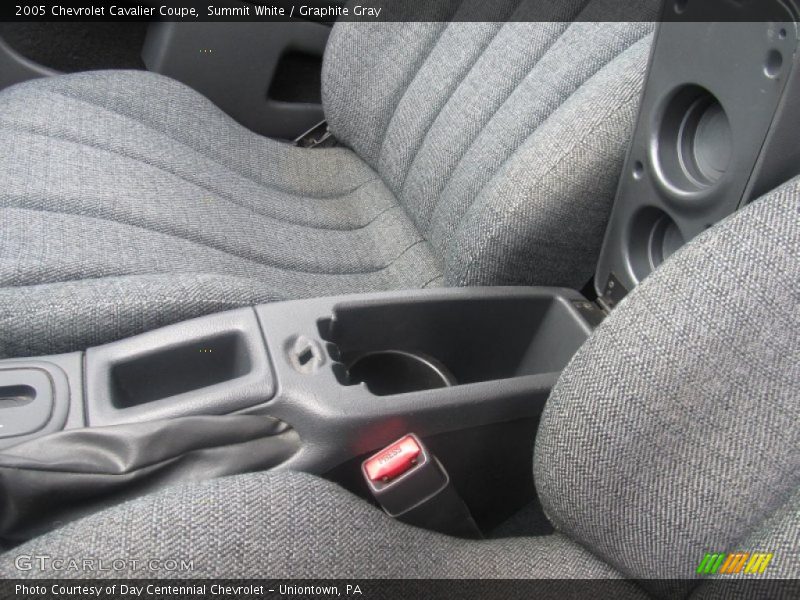 Summit White / Graphite Gray 2005 Chevrolet Cavalier Coupe