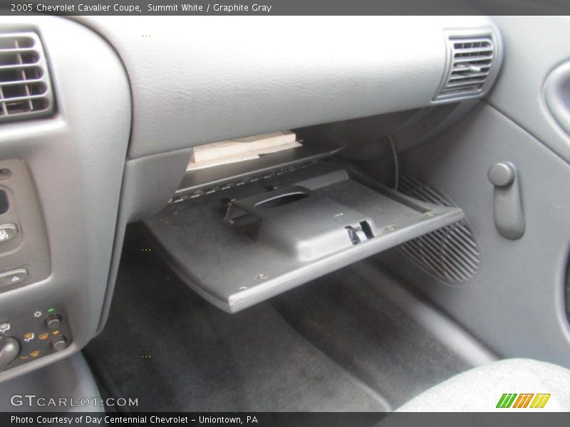 Summit White / Graphite Gray 2005 Chevrolet Cavalier Coupe
