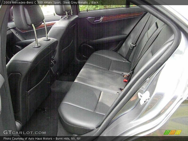 Steel Grey Metallic / Black 2009 Mercedes-Benz C 300 4Matic Sport