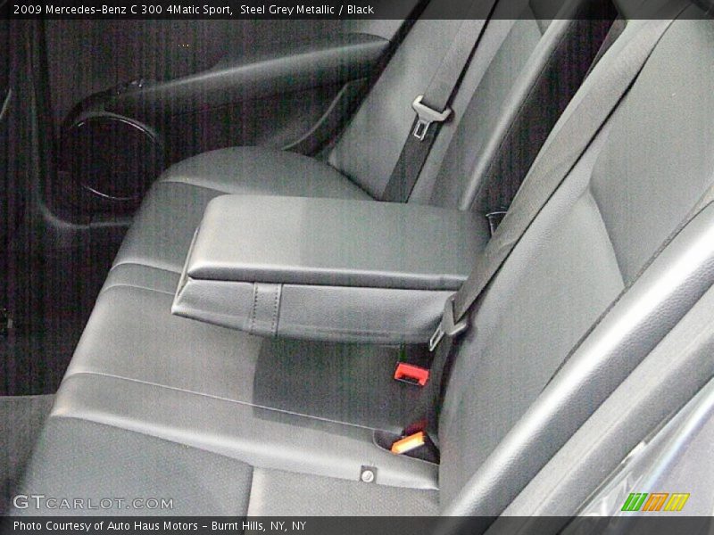 Steel Grey Metallic / Black 2009 Mercedes-Benz C 300 4Matic Sport