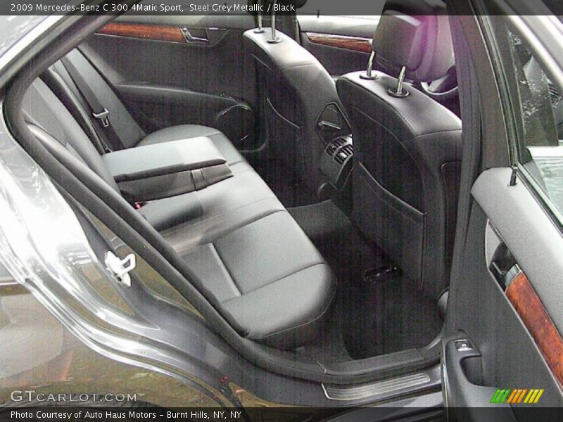 Steel Grey Metallic / Black 2009 Mercedes-Benz C 300 4Matic Sport