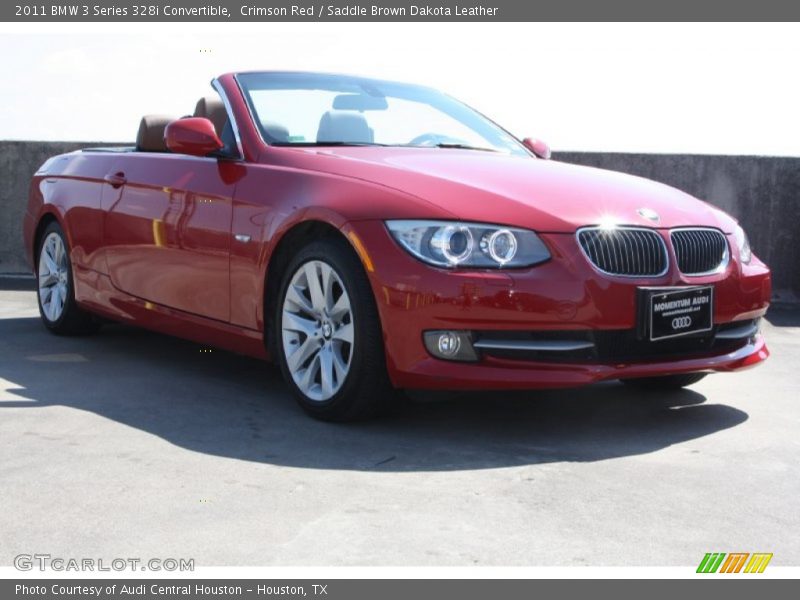 Crimson Red / Saddle Brown Dakota Leather 2011 BMW 3 Series 328i Convertible