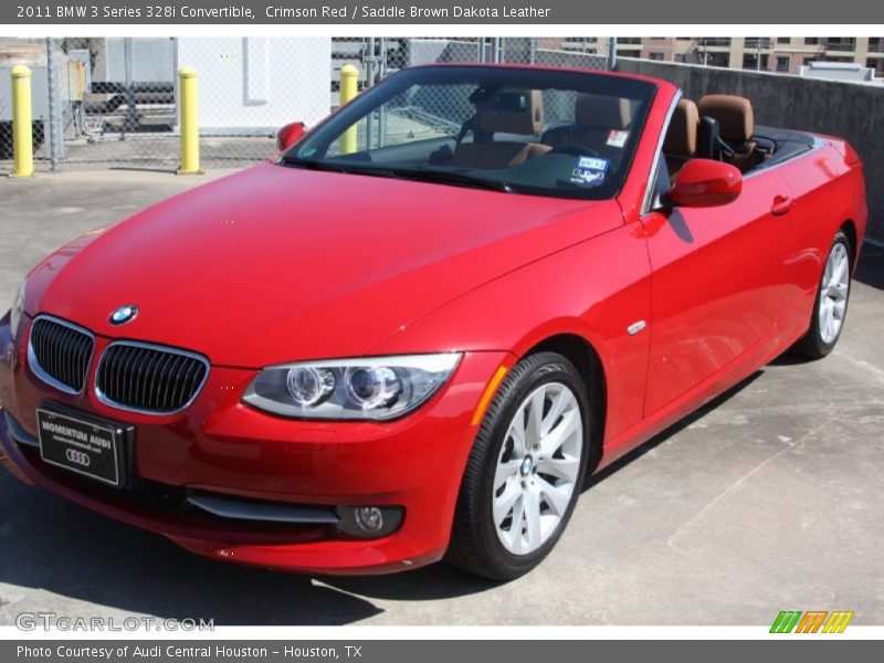 Crimson Red / Saddle Brown Dakota Leather 2011 BMW 3 Series 328i Convertible