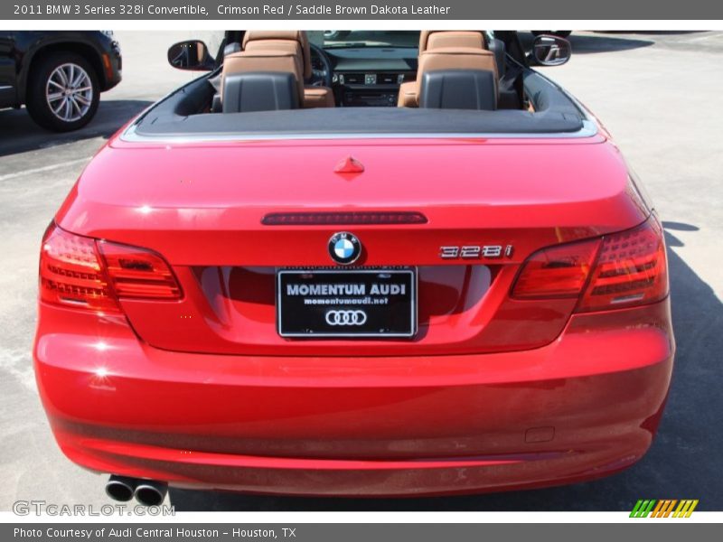 Crimson Red / Saddle Brown Dakota Leather 2011 BMW 3 Series 328i Convertible