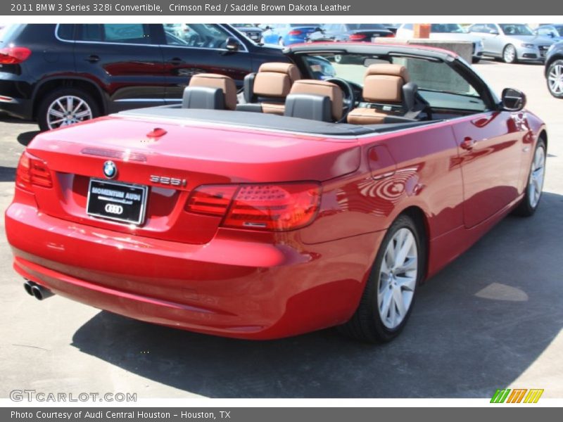 Crimson Red / Saddle Brown Dakota Leather 2011 BMW 3 Series 328i Convertible