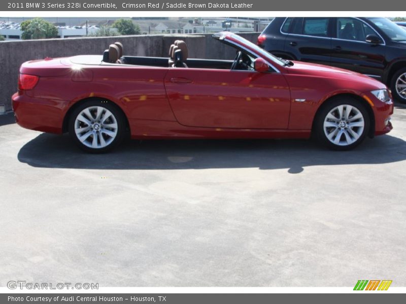Crimson Red / Saddle Brown Dakota Leather 2011 BMW 3 Series 328i Convertible